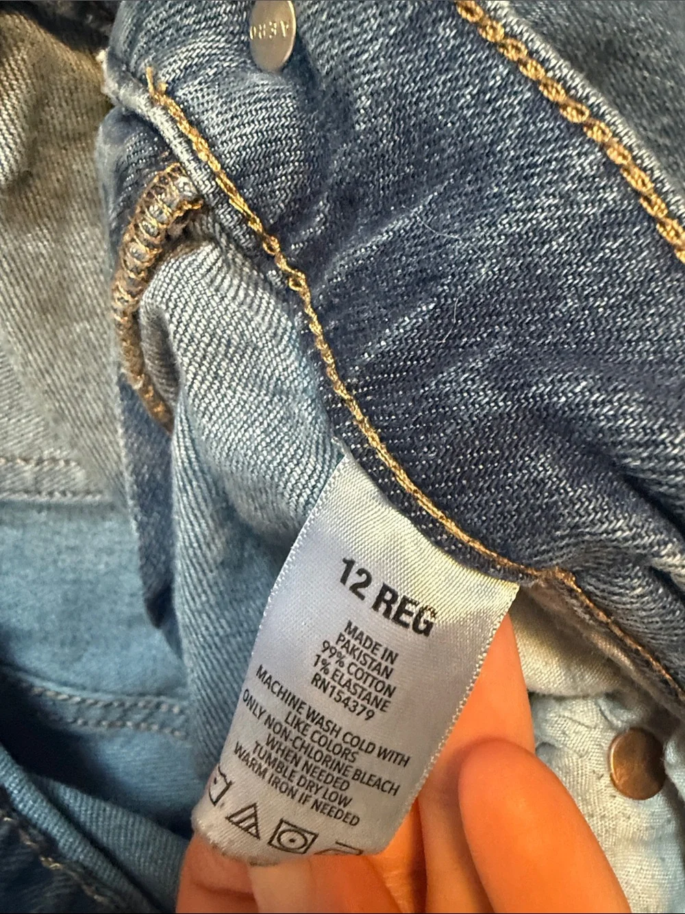 Aeropostale Women's Distressed Boyfriend Jeans - Blue